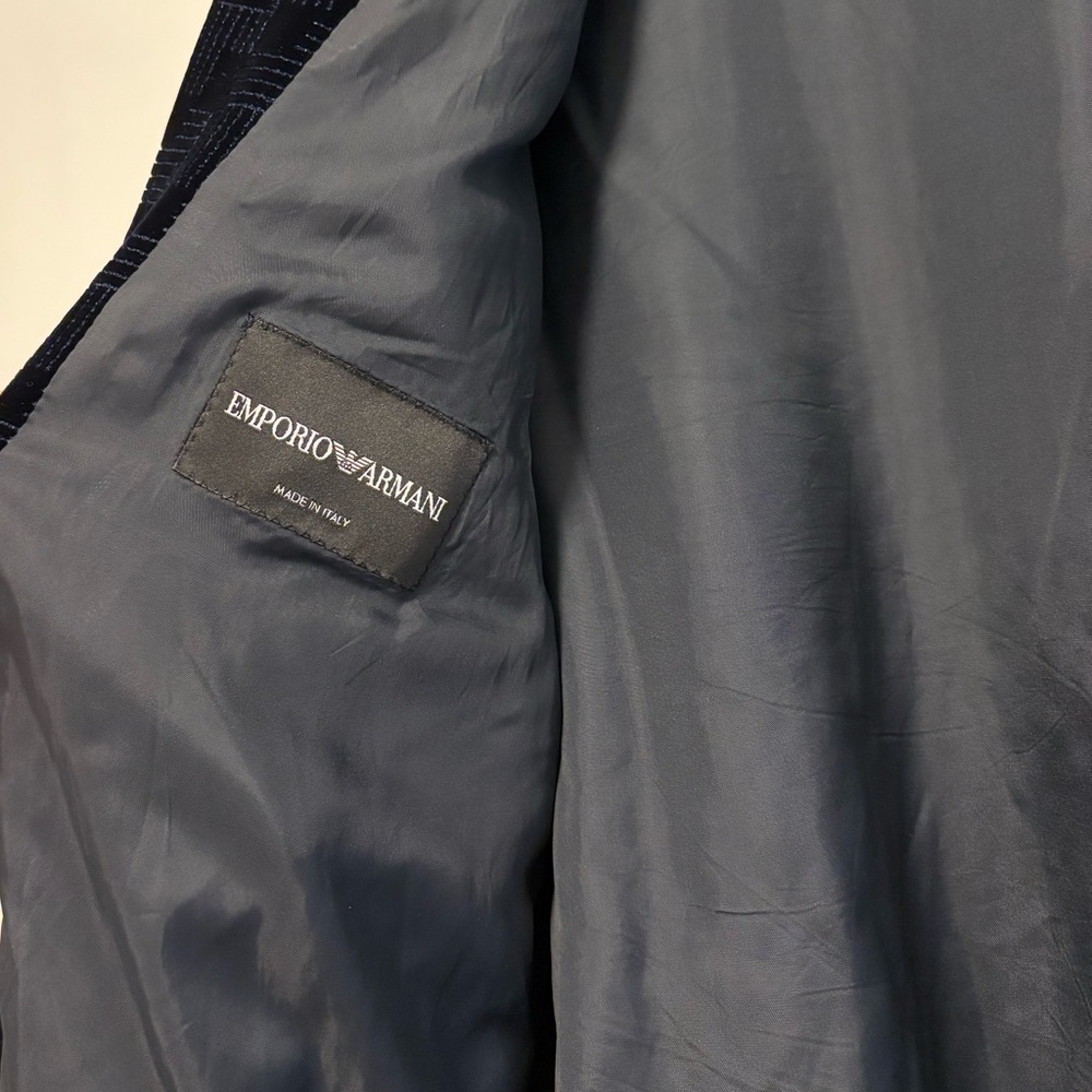 Emporio Armani Dark Velvet Bomber Jacket - Picture 5 of 6